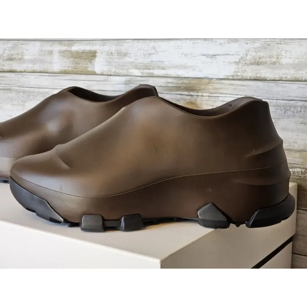 Authentic GIVENCHY Show Low Shoes - Dark Brown - Rubber - Size US 12 / EU 45